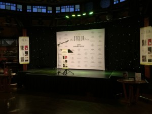 The stage at the Stella Prize just before proceedings began