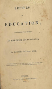 Hannah Villiers Boyd, Letters on Education (nonfiction extract)